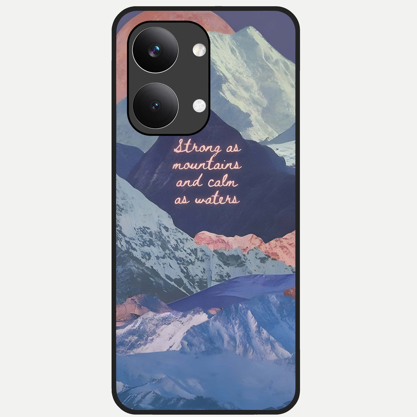  Celestial Mountain Calm Glass Case For Poco X8 Pro Max back cover – full design glossy printed glass finish