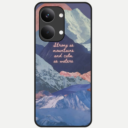  Celestial Mountain Calm Glass Case For Poco X8 Pro Max back cover – full design glossy printed glass finish
