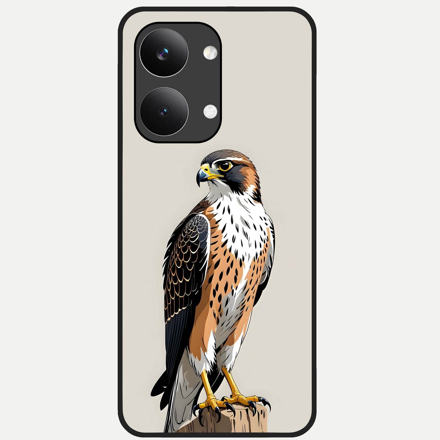  Clever Eagle Glass Case For Poco X8 Pro Max back cover – full design glossy printed glass finish