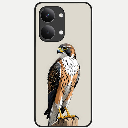  Clever Eagle Glass Case For Poco X8 Pro Max back cover – full design glossy printed glass finish
