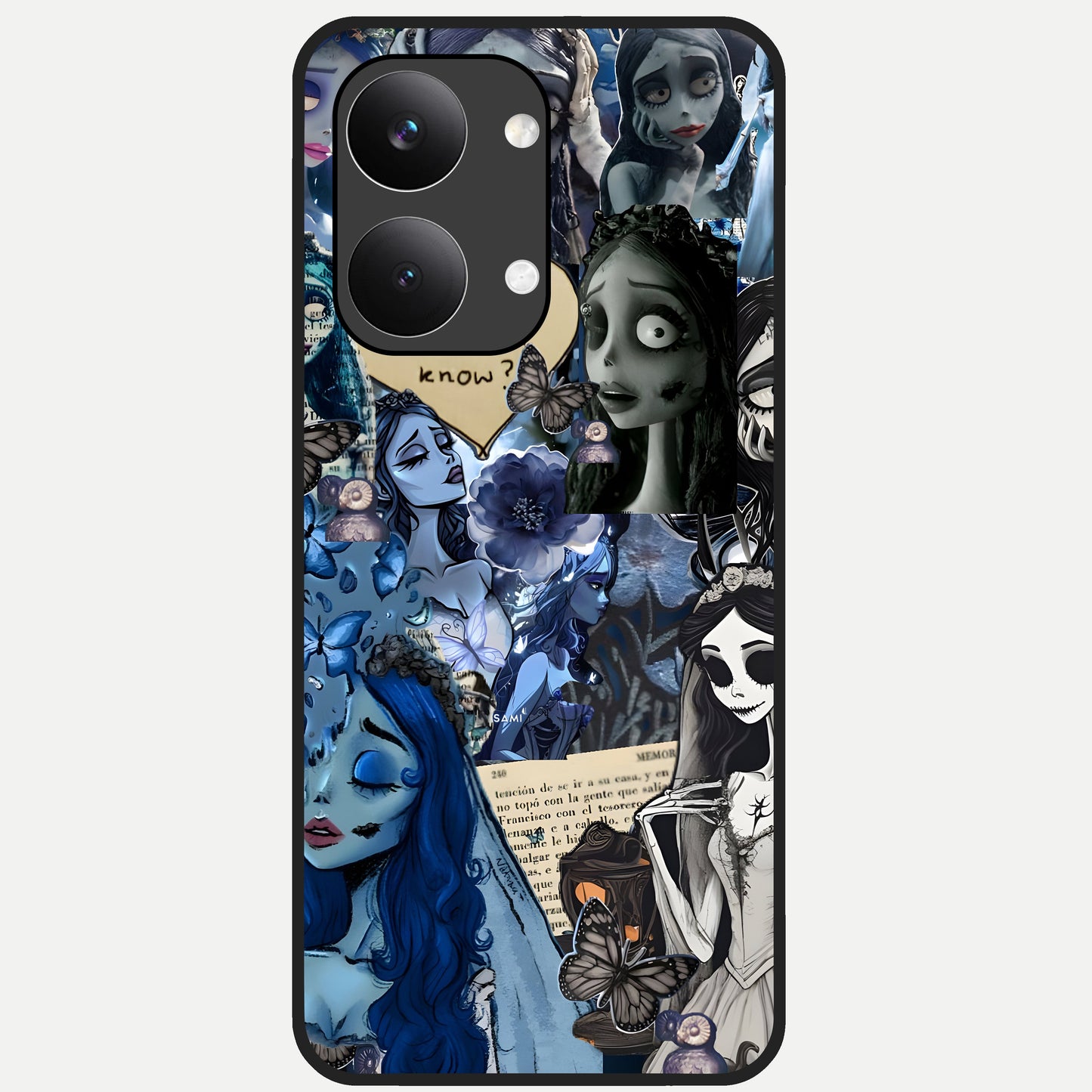  Corpse Bride Posters Glass Case For Poco X8 Pro Max back cover – full design glossy printed glass finish