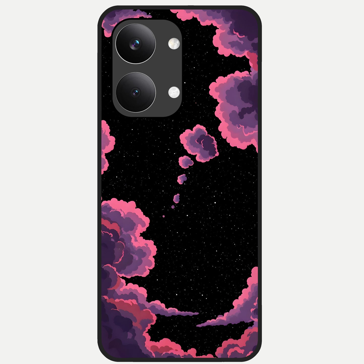  Cosmic Cloud Journey Glass Case For Poco X8 Pro Max back cover – full design glossy printed glass finish