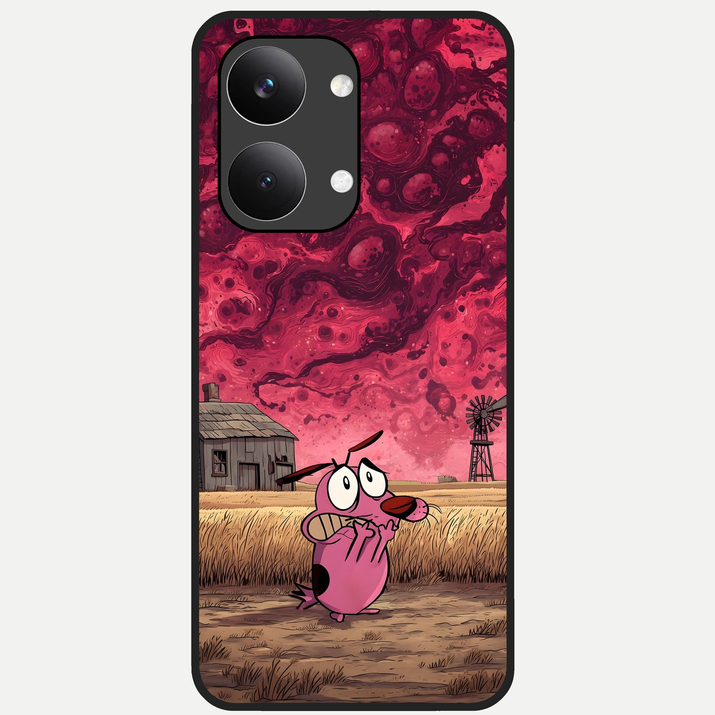  Courage Under Sky Glass Case For Poco X8 Pro Max back cover – full design glossy printed glass finish