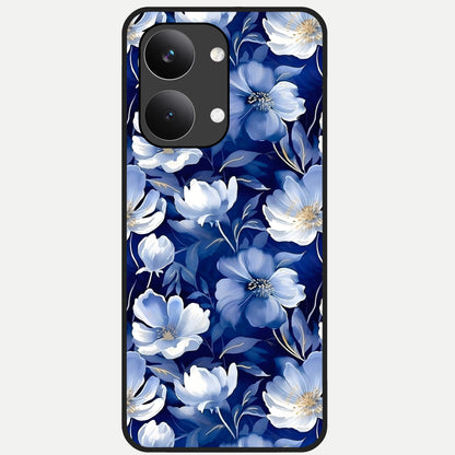  Cute Floral Patterns Glass Case For Poco X8 Pro Max back cover – full design glossy printed glass finish