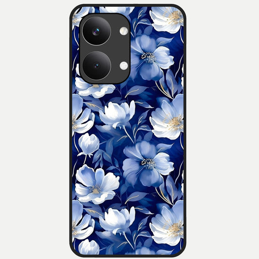  Cute Floral Patterns Glass Case For Poco X8 Pro Max back cover – full design glossy printed glass finish