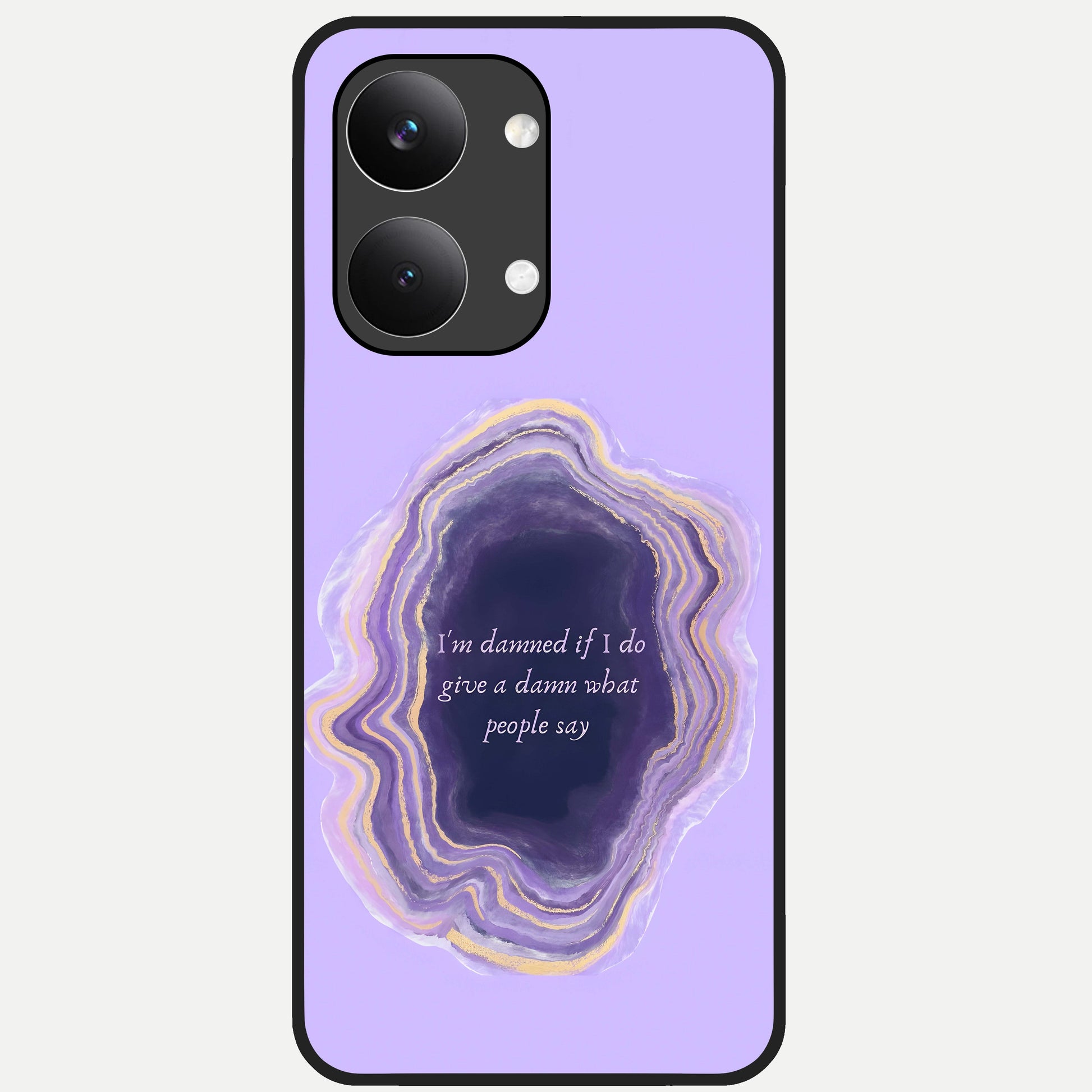  Damned People Quote Glass Case For Poco X8 Pro Max back cover – full design glossy printed glass finish