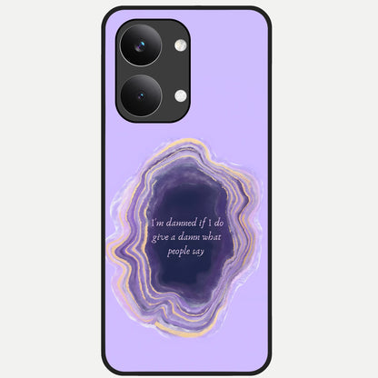  Damned People Quote Glass Case For Poco X8 Pro Max back cover – full design glossy printed glass finish