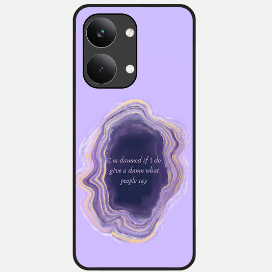  Damned People Quote Glass Case For Poco X8 Pro Max back cover – full design glossy printed glass finish