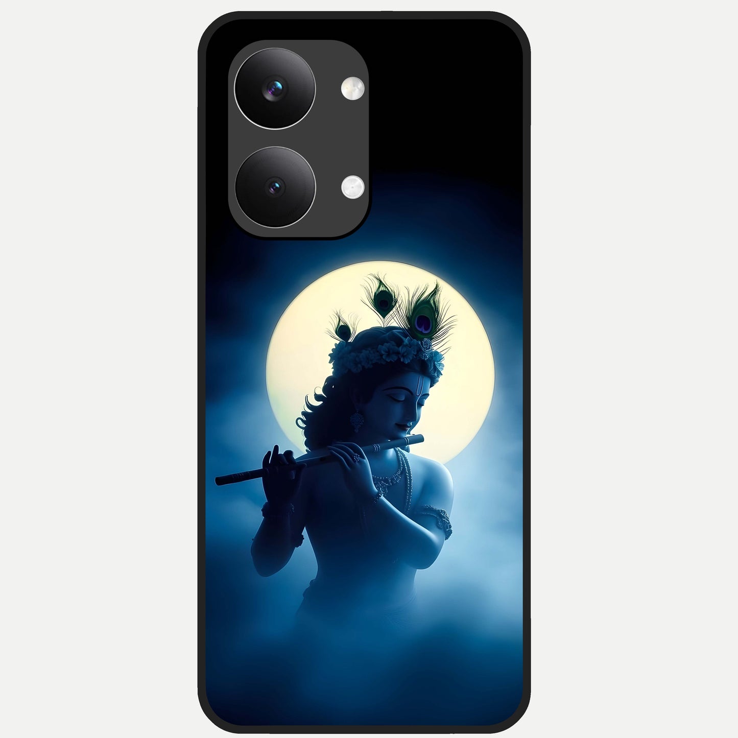  Divine Moon Flute Glass Case For Poco X8 Pro Max back cover – full design glossy printed glass finish