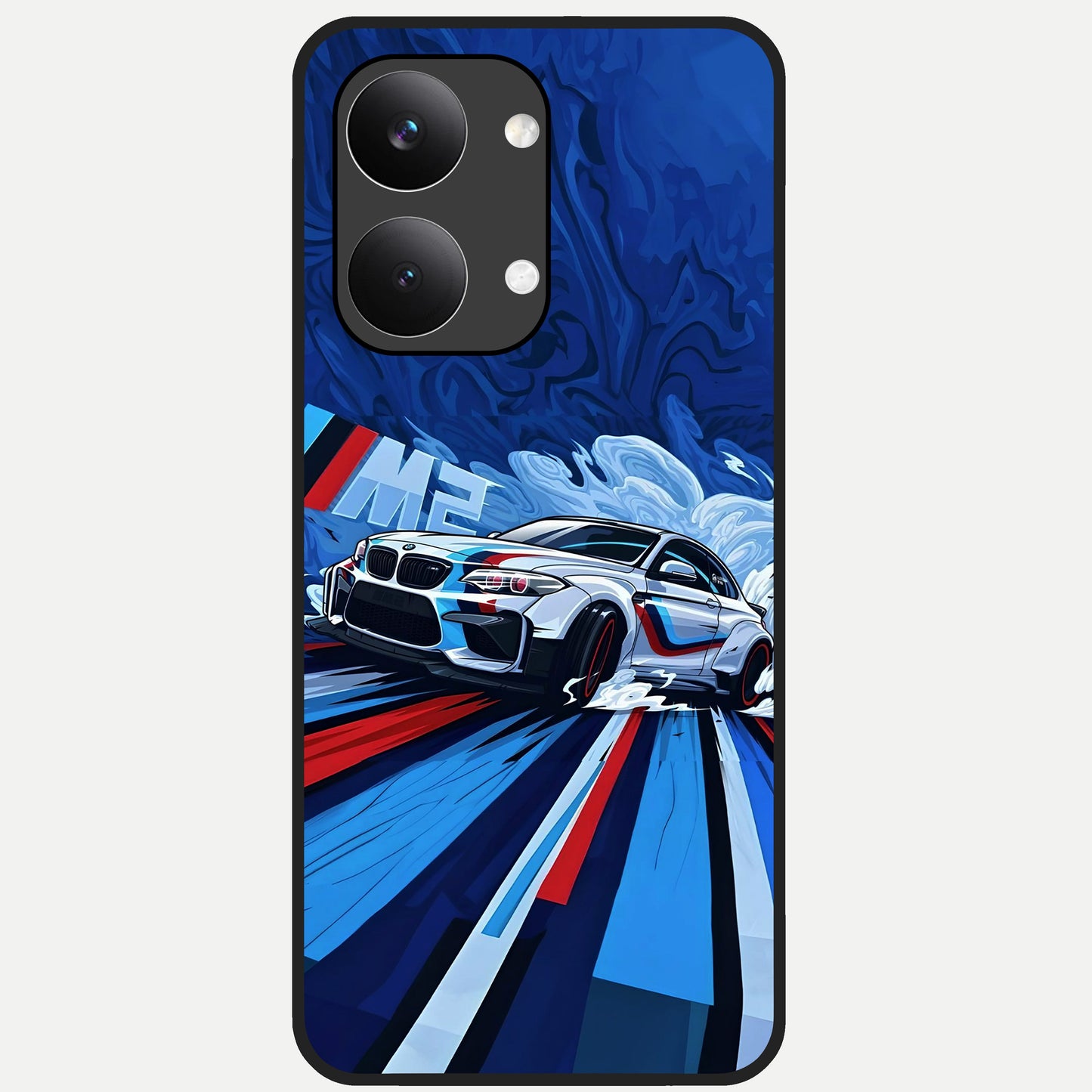  Drift Power Rush Glass Case For Poco X8 Pro Max back cover – full design glossy printed glass finish