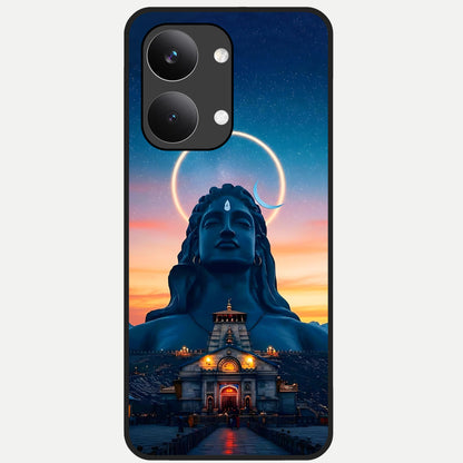  Eternal Shiva Aura Glass Case For Poco X8 Pro Max back cover – full design glossy printed glass finish