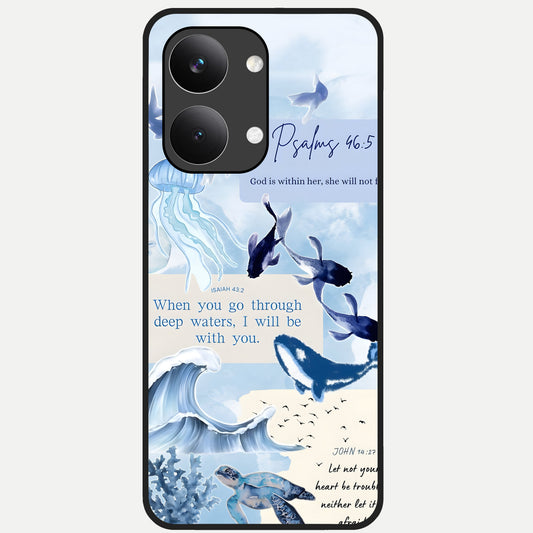  Faithful Ocean Promise Glass Case For Poco X8 Pro Max back cover – full design glossy printed glass finish