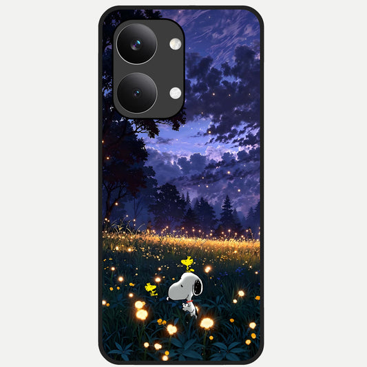  Firefly Meadow Magic Glass Case For Poco X8 Pro Max back cover – full design glossy printed glass finish