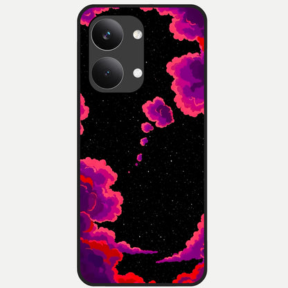  Galaxy Dream Frame Glass Case For Poco X8 Pro Max back cover – full design glossy printed glass finish