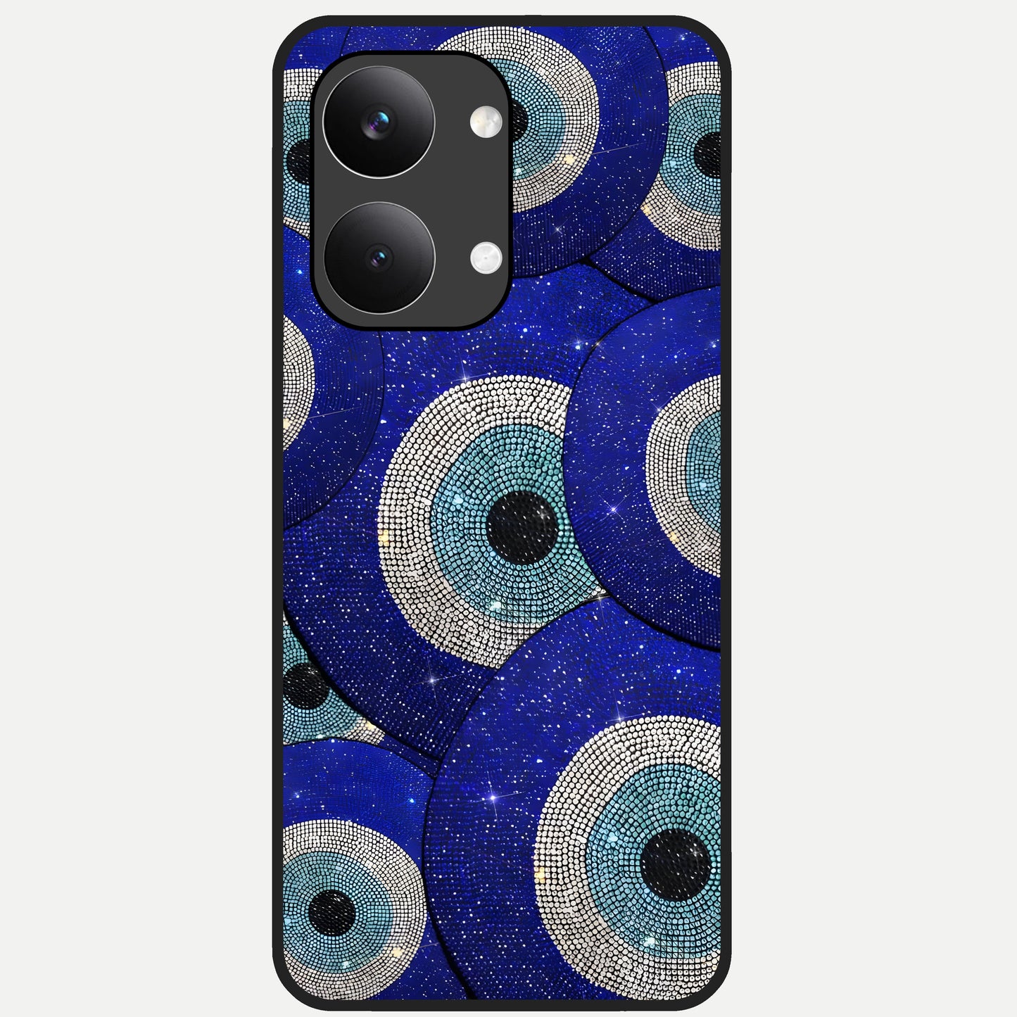  Galaxy Eye Flow Glass Case For Poco X8 Pro Max back cover – full design glossy printed glass finish