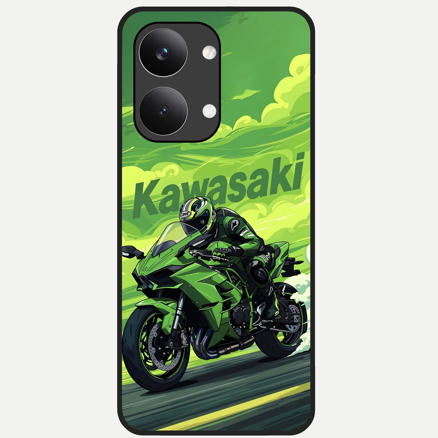  Greenery Sky Glass Case For Poco X8 Pro Max back cover – full design glossy printed glass finish