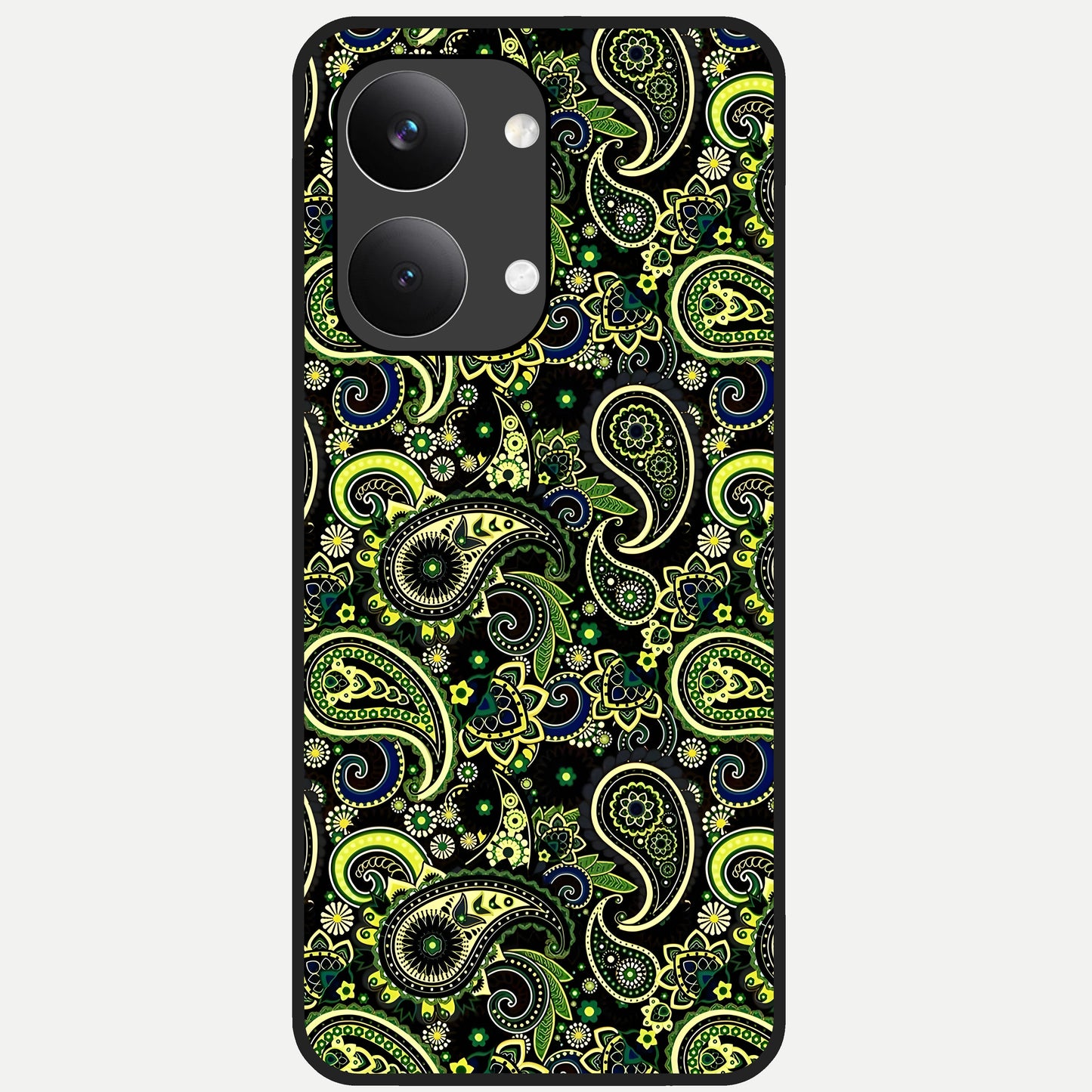  Green Lemon Glass Case For Poco X8 Pro Max back cover – full design glossy printed glass finish