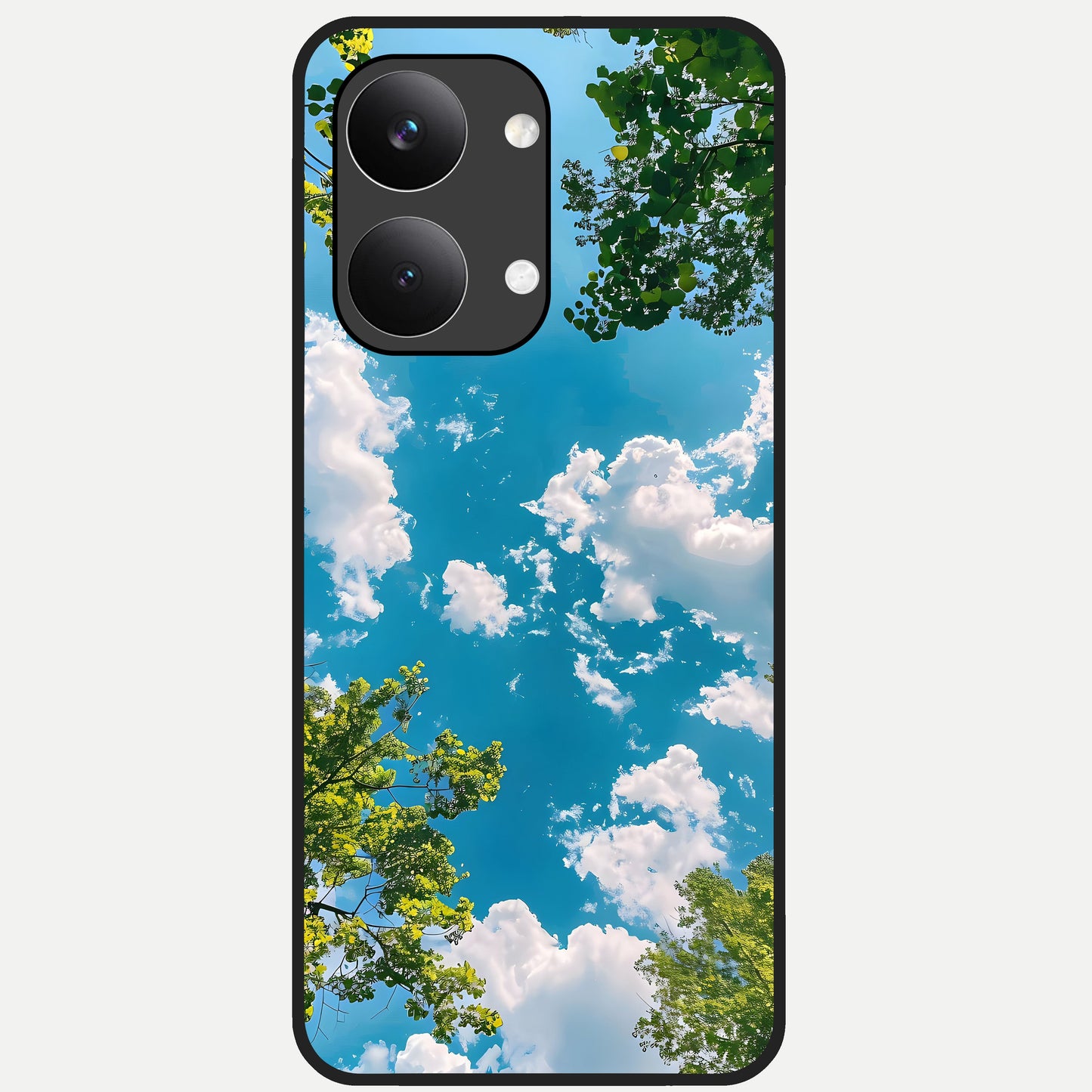  Green Moon Energy Glass Case For Poco X8 Pro Max back cover – full design glossy printed glass finish