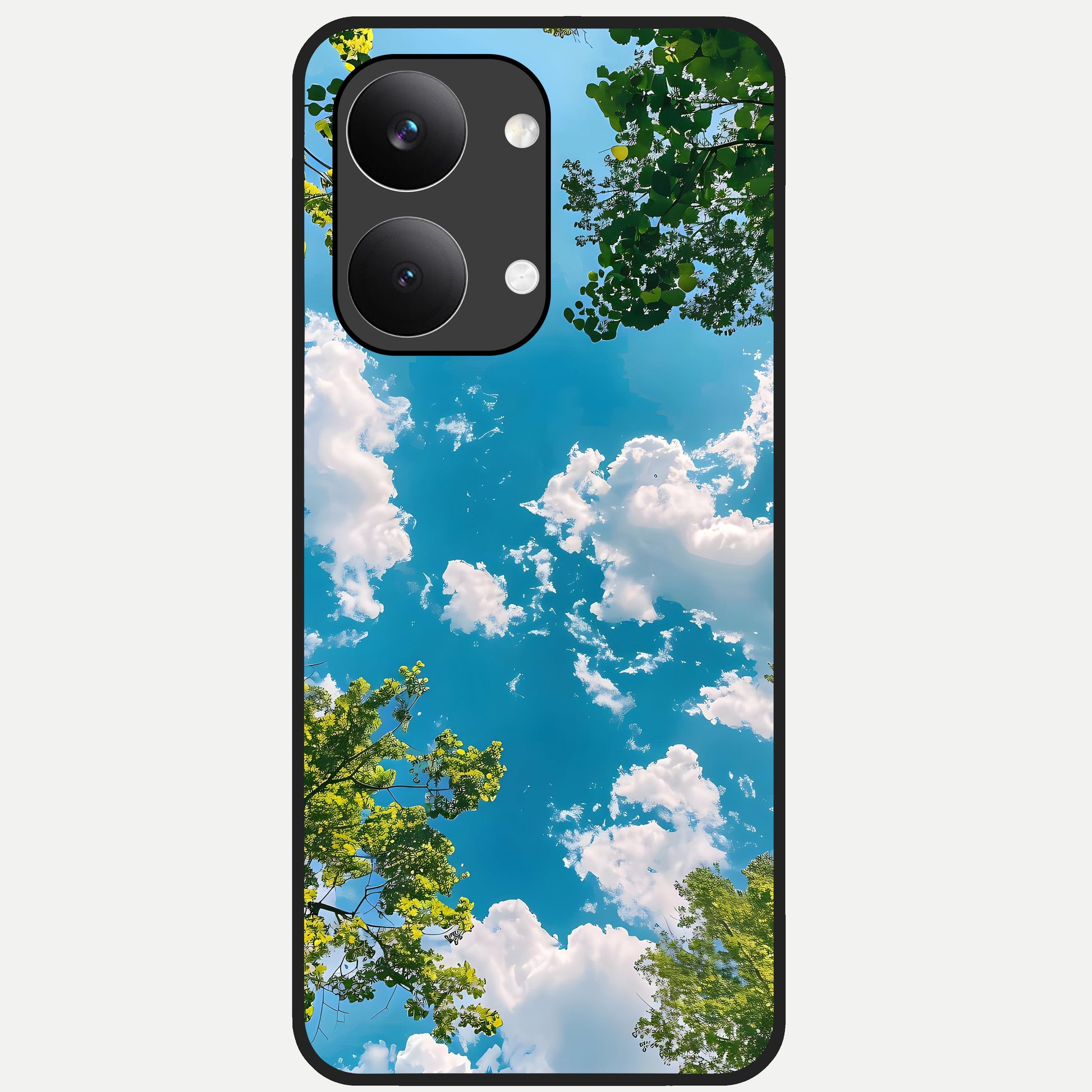  Green Moon Energy Glass Case For Poco X8 Pro Max back cover – full design glossy printed glass finish
