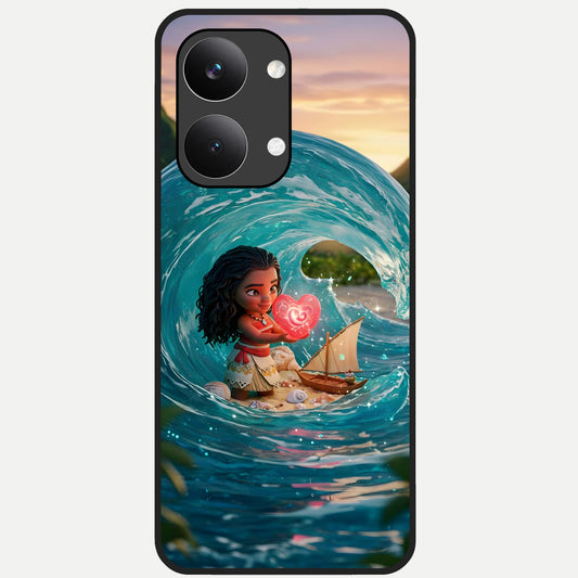  Heart of Ocean Glass Case For Poco X8 Pro Max back cover – full design glossy printed glass finish
