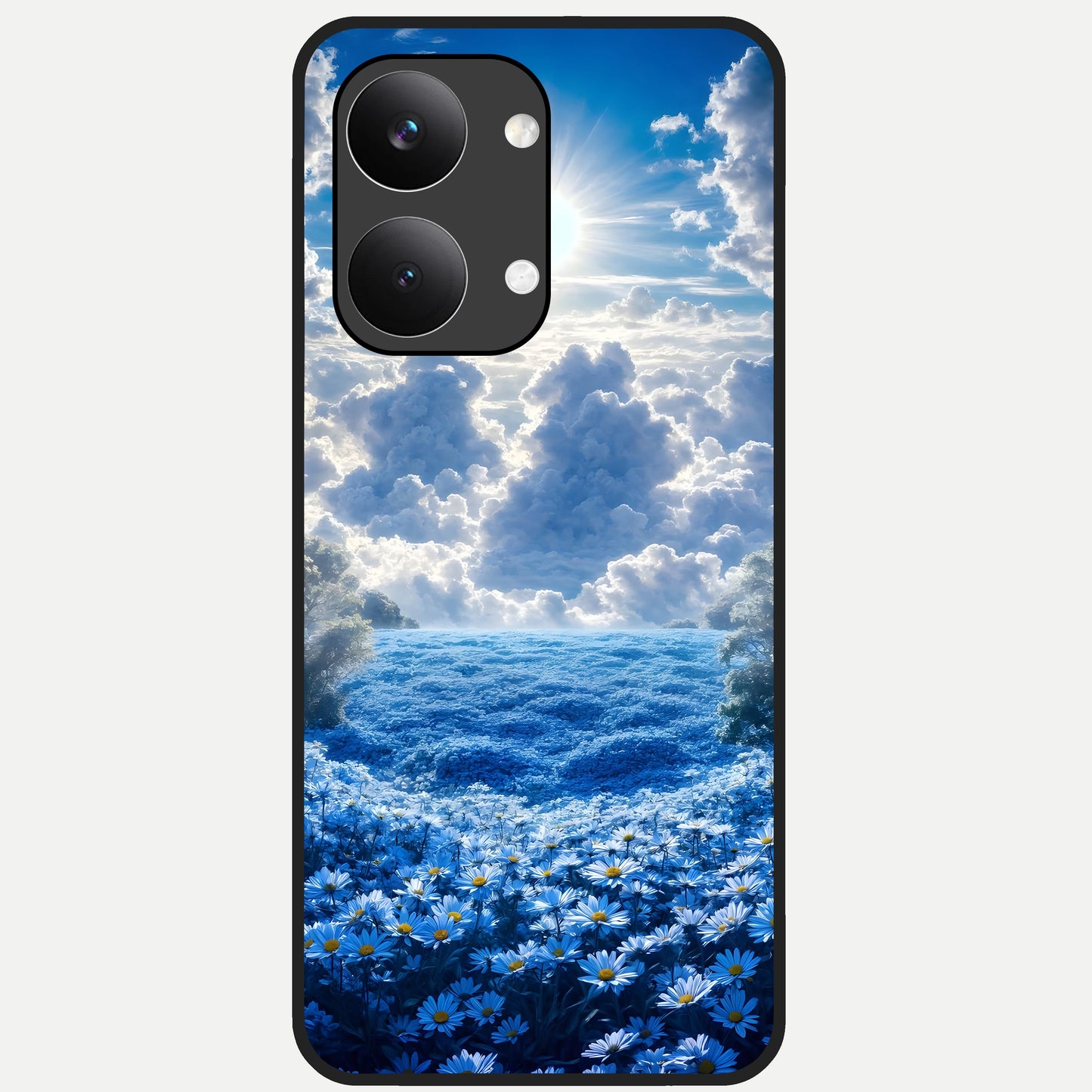  Heavenly Daisy Horizon Glass Case For Poco X8 Pro Max back cover – full design glossy printed glass finish