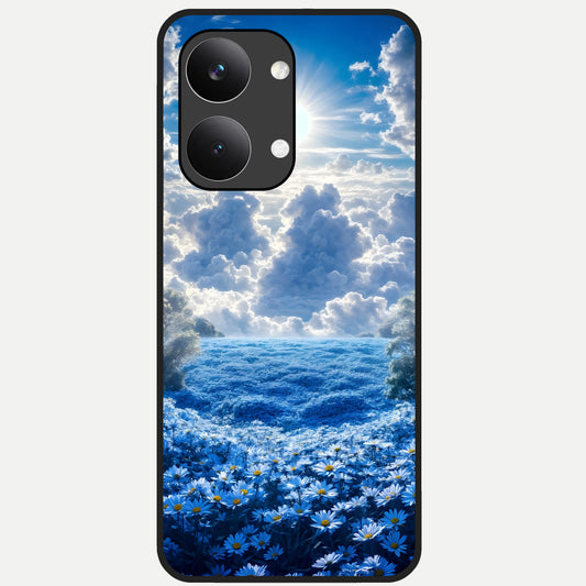  Heavenly Daisy Horizon Glass Case For Poco X8 Pro Max back cover – full design glossy printed glass finish