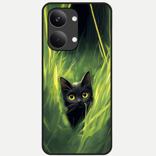  Hidden Cat Whisper Glass Case For Poco X8 Pro Max back cover – full design glossy printed glass finish
