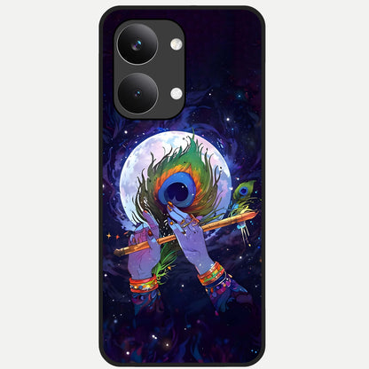  Krishna Hands Art Glass Case For Poco X8 Pro Max back cover – full design glossy printed glass finish