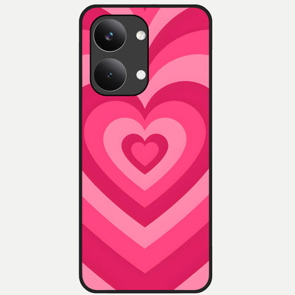  Layered Love Hearts Glass Case For Poco X8 Pro Max back cover – full design glossy printed glass finish