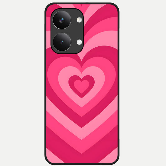  Layered Love Hearts Glass Case For Poco X8 Pro Max back cover – full design glossy printed glass finish
