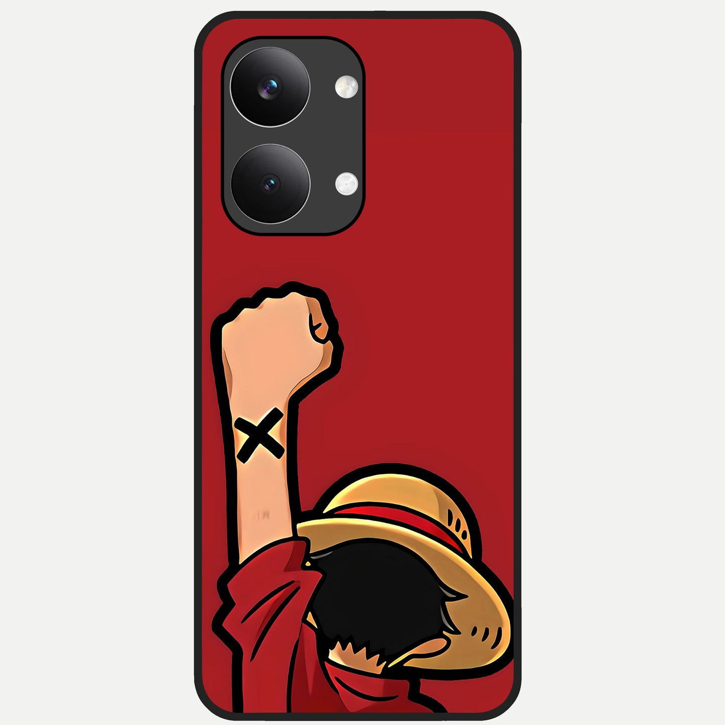  Luffy X Spirit Glass Case For Poco X8 Pro Max back cover – full design glossy printed glass finish