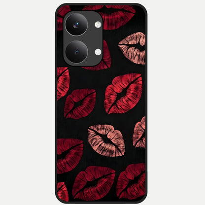  Midnight Kiss Love Glass Case For Poco X8 Pro Max back cover – full design glossy printed glass finish