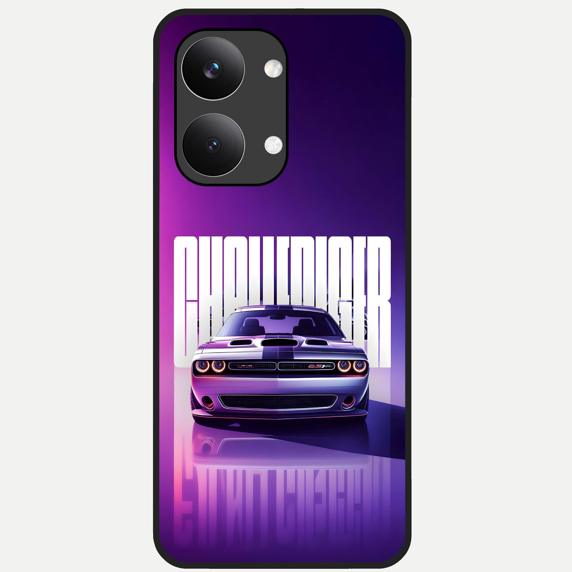  Midnight Muscle Ride Glass Case For Poco X8 Pro Max back cover – full design glossy printed glass finish