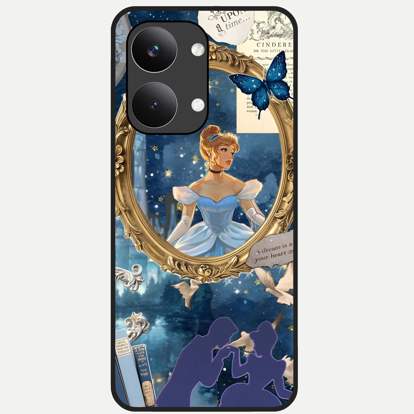  Midnight Queen Glass Case For Poco X8 Pro Max back cover – full design glossy printed glass finish