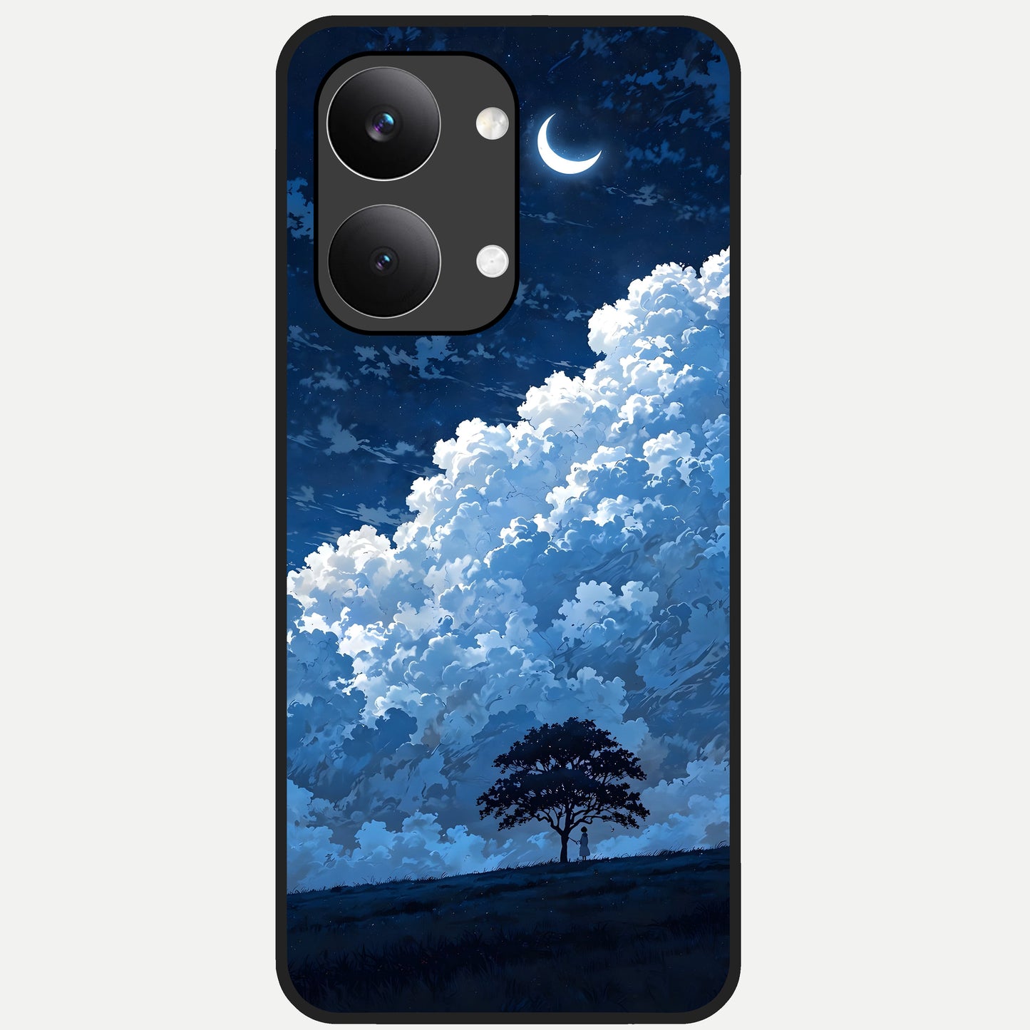  Midnight Sky Serenity Glass Case For Poco X8 Pro Max back cover – full design glossy printed glass finish