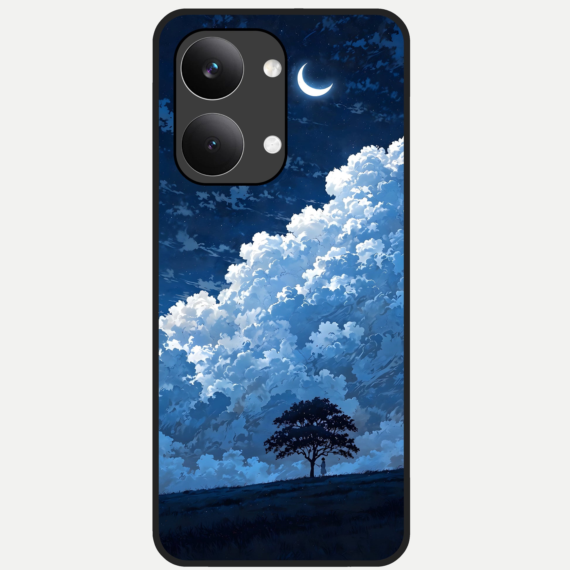 Midnight Sky Serenity Glass Case For Poco X8 Pro Max back cover – full design glossy printed glass finish