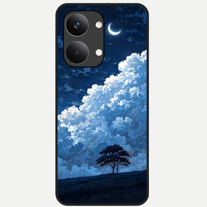  Midnight Sky Serenity Glass Case For Poco X8 Pro Max back cover – full design glossy printed glass finish