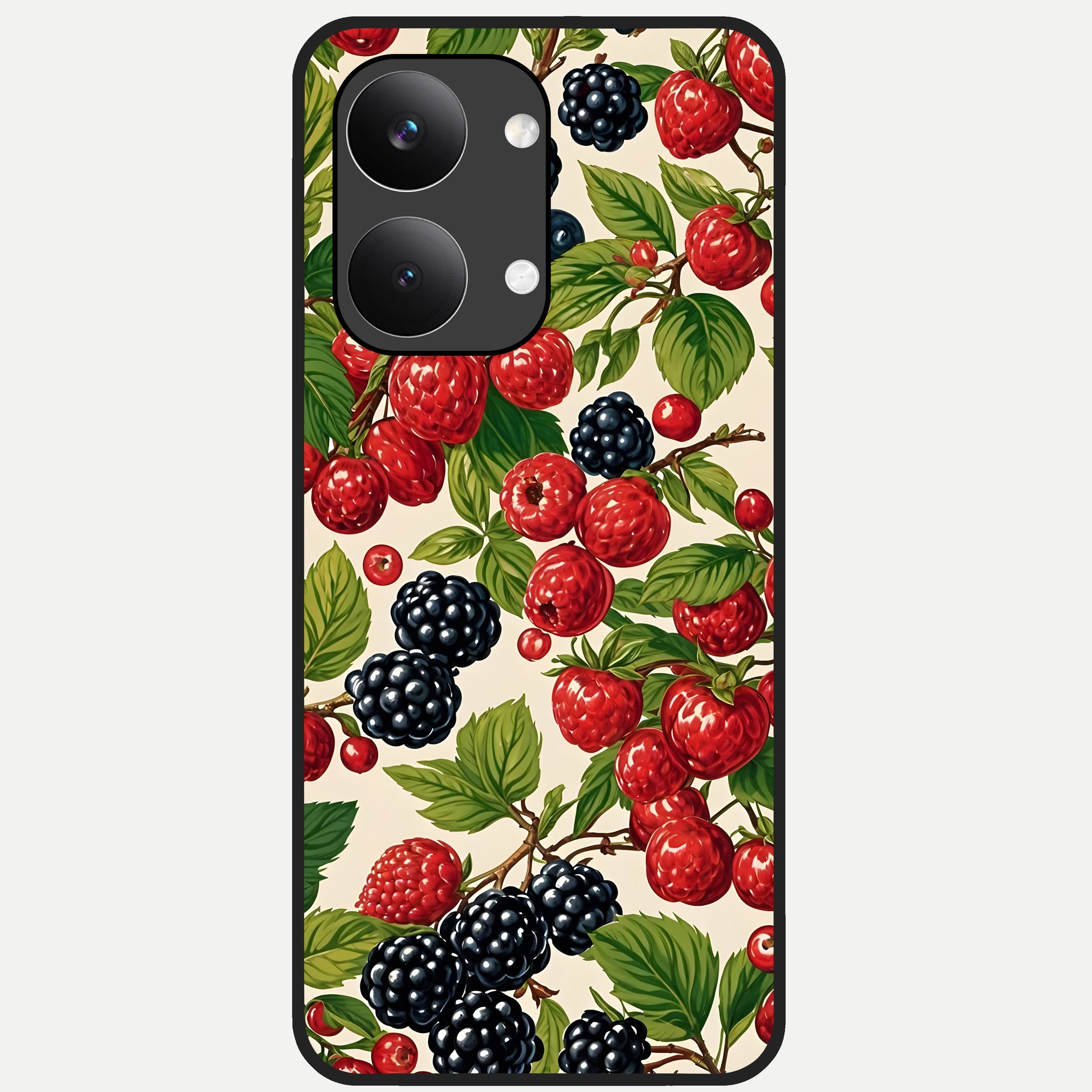  Mixed Berry Collage Glass Case For Poco X8 Pro Max back cover – full design glossy printed glass finish