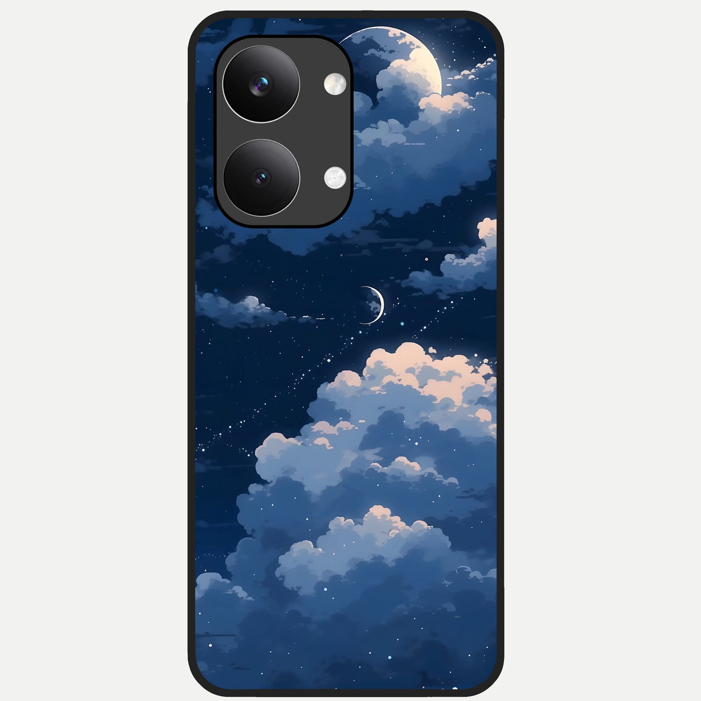  Moon Dream Haze Glass Case For Poco X8 Pro Max back cover – full design glossy printed glass finish