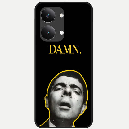  Mr Bean Damn Glass Case For Poco X8 Pro Max back cover – full design glossy printed glass finish