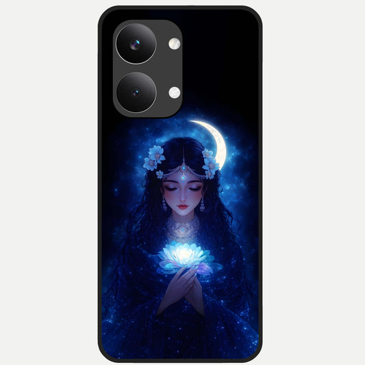 Mystic Moon Queen Glass Case For Poco X8 Pro Max back cover – full design glossy printed glass finish