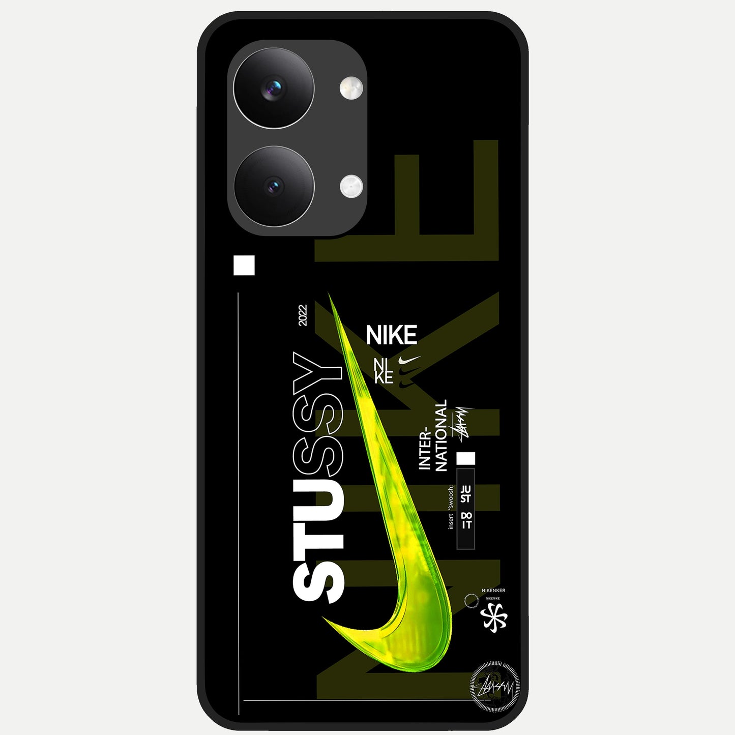  Neon Street Edition Glass Case For Poco X8 Pro Max back cover – full design glossy printed glass finish