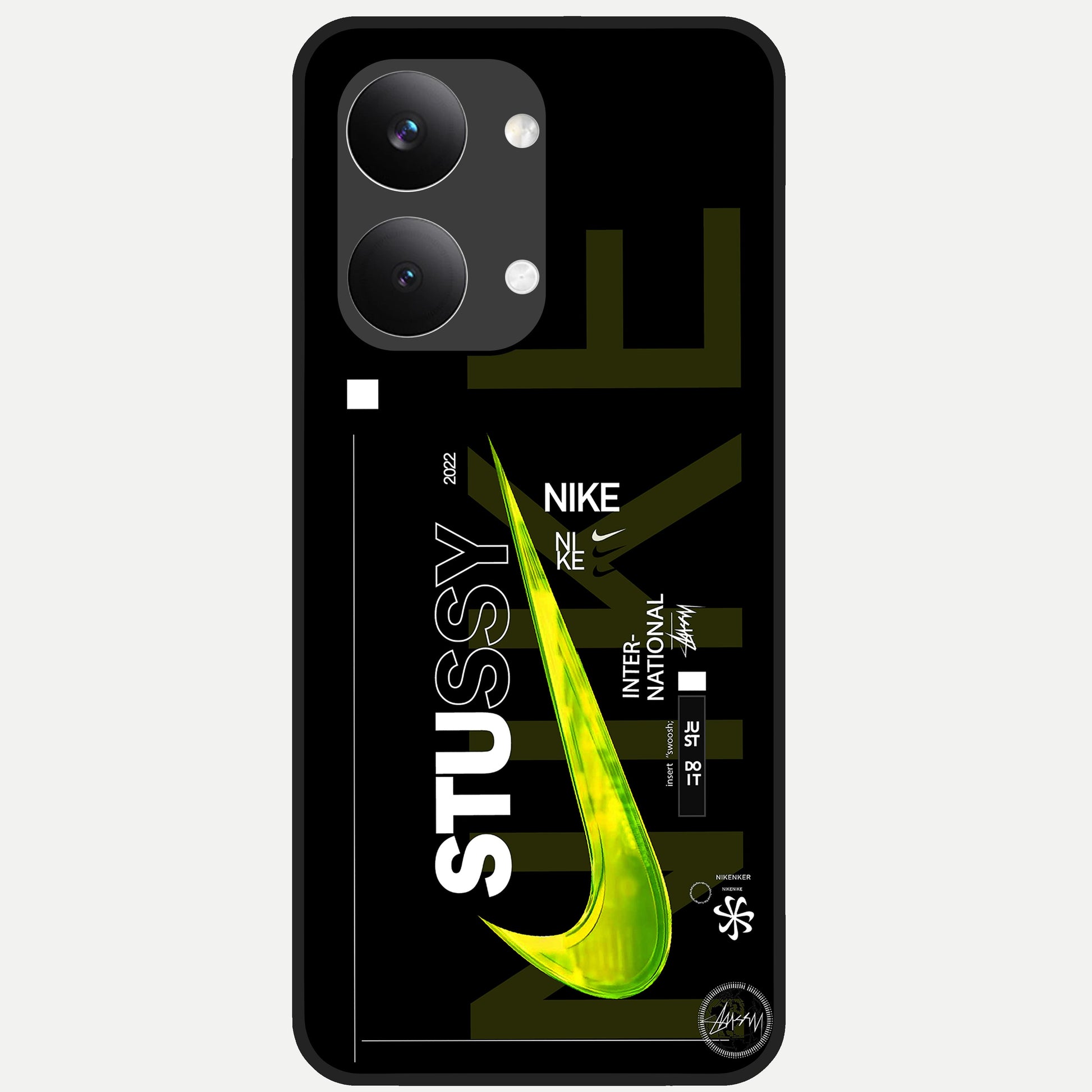  Neon Street Edition Glass Case For Poco X8 Pro Max back cover – full design glossy printed glass finish