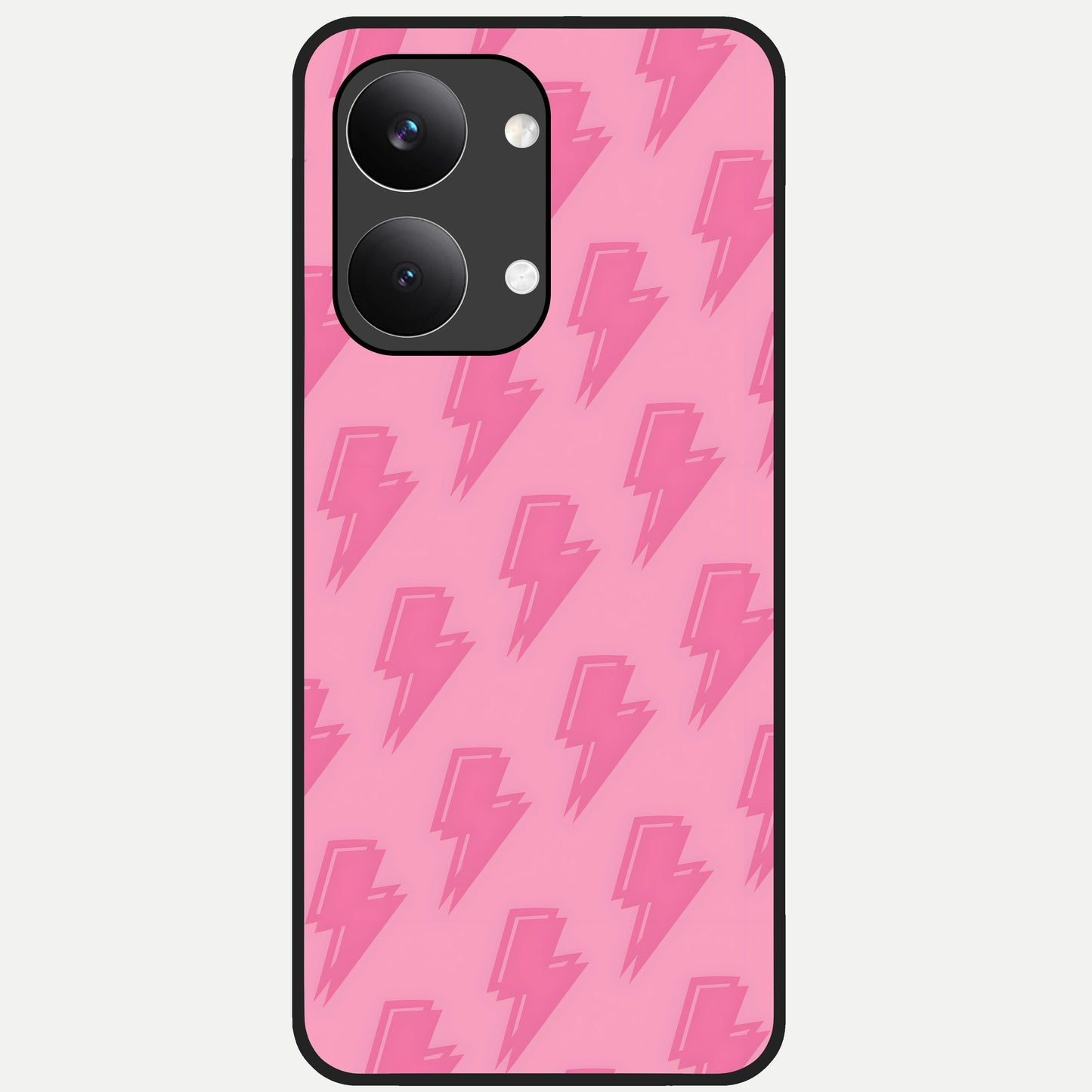  Pink Moo Magic Glass Case For Poco X8 Pro Max back cover – full design glossy printed glass finish