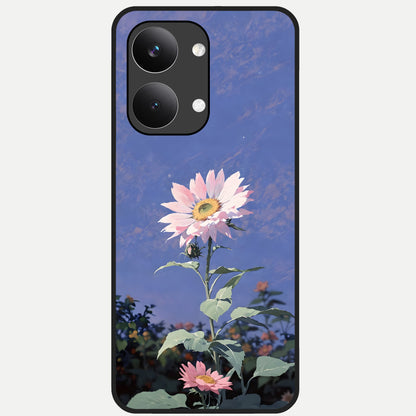  Pink Shells Outline Glass Case For Poco X8 Pro Max back cover – full design glossy printed glass finish