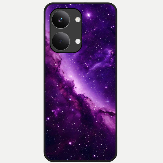 Purple Shade Sky Glass Case For Poco X8 Pro Max back cover – full design glossy printed glass finish