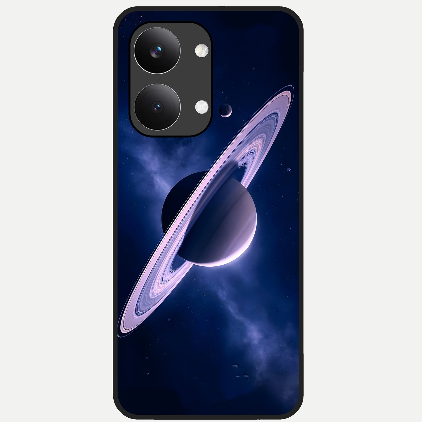  Saturn Ring Mystique Glass Case For Poco X8 Pro Max back cover – full design glossy printed glass finish