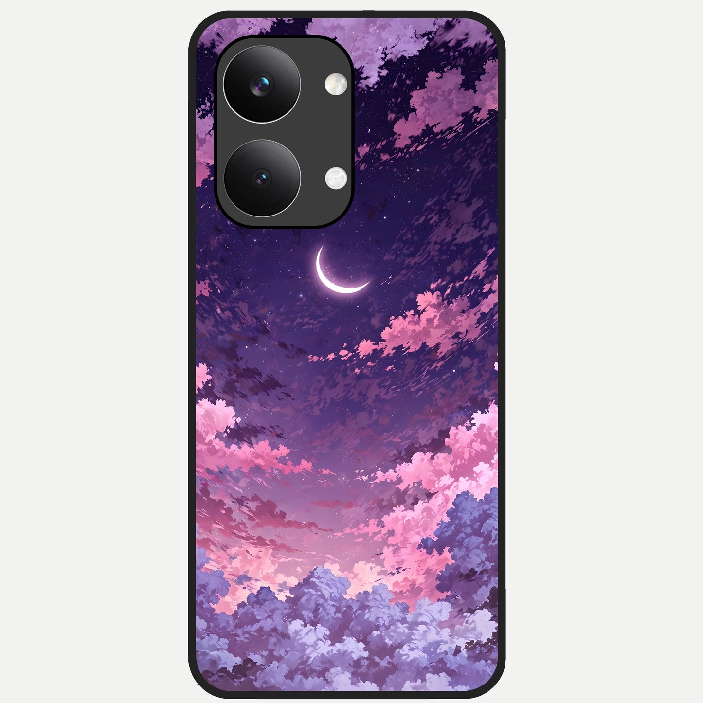  Sky Drift Clouds Glass Case For Poco X8 Pro Max back cover – full design glossy printed glass finish