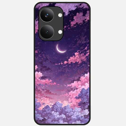  Sky Drift Clouds Glass Case For Poco X8 Pro Max back cover – full design glossy printed glass finish