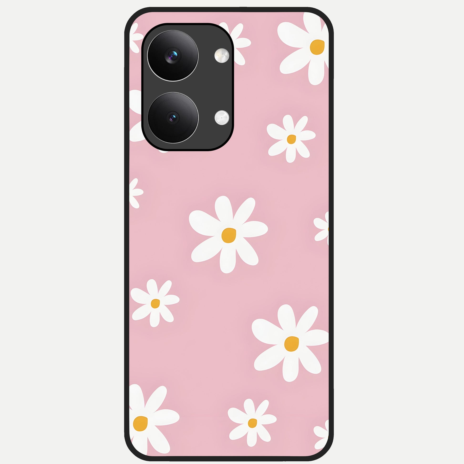  Soft Daisy Bliss Glass Case For Poco X8 Pro Max back cover – full design glossy printed glass finish